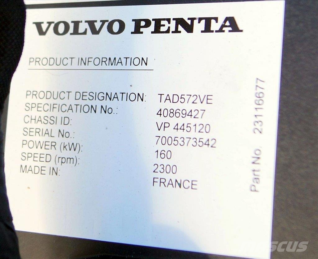 Volvo Penta Europe TAD572VE Motoren
