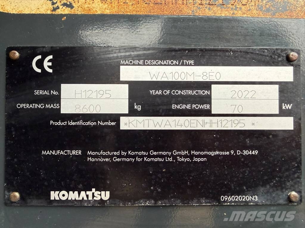 Komatsu WA 100 M-8E0 //BJ. 2022 / 1578H/ZSA/3.rd Line/TOP Radlader
