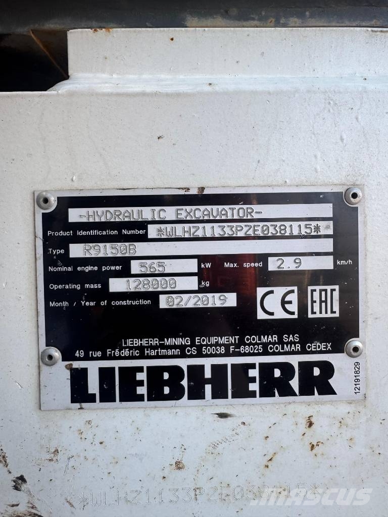 Liebherr R 9150 B 履带挖掘机