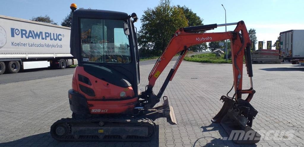 Kubota U 20-3 Mini ekskavatörler, 7 tona dek