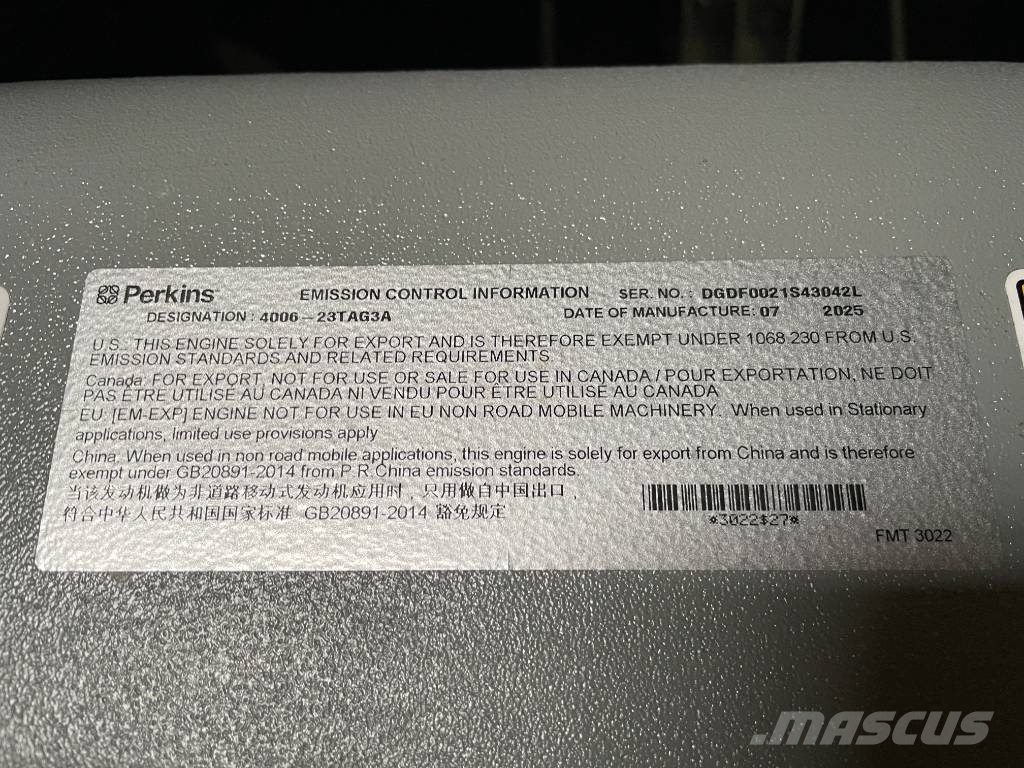 Perkins 4006-23TAG3A - 900 kVA Generator - DPX-19818 Diesel Generators