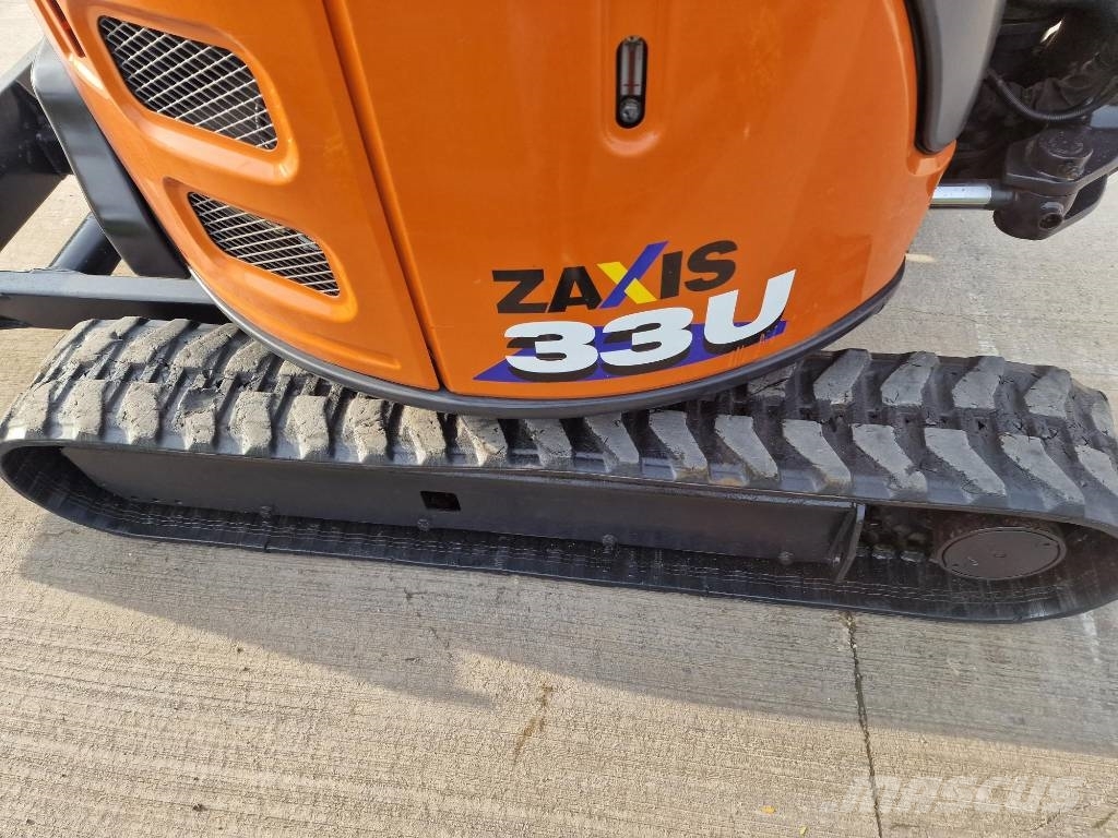 Hitachi ZX 33 U-6, 2023, 1.305h, Quick hitch+3 new buckets, 2023