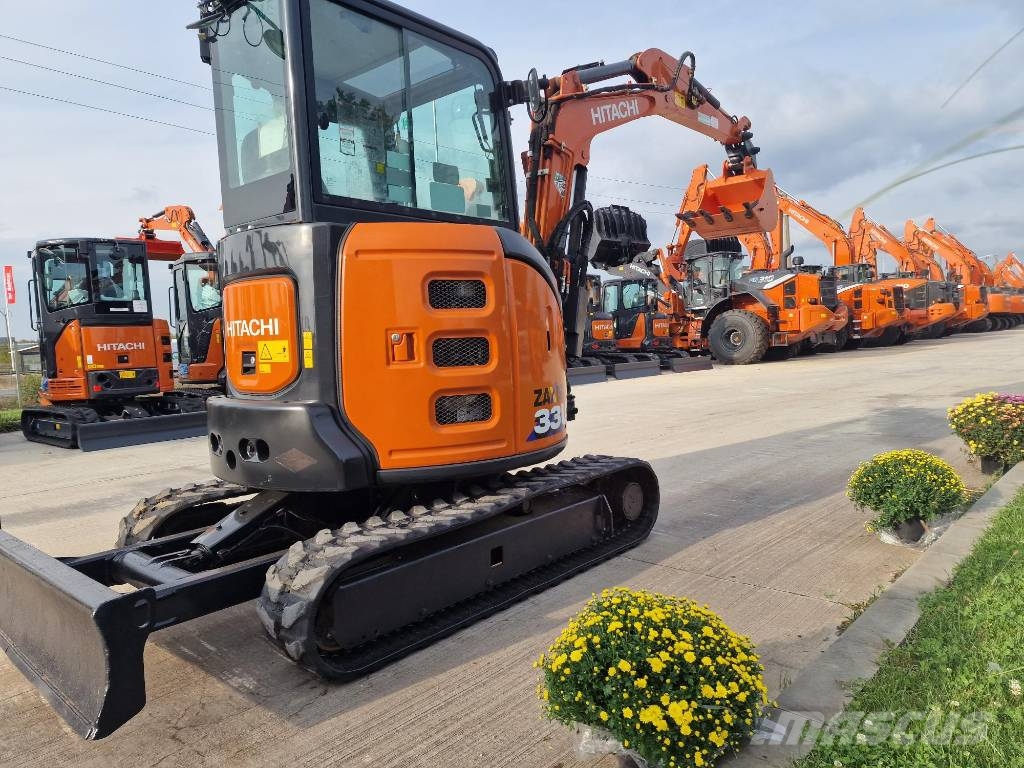 Hitachi ZX 33 U-6, 2023, 1.305h, Quick hitch+3 new buckets