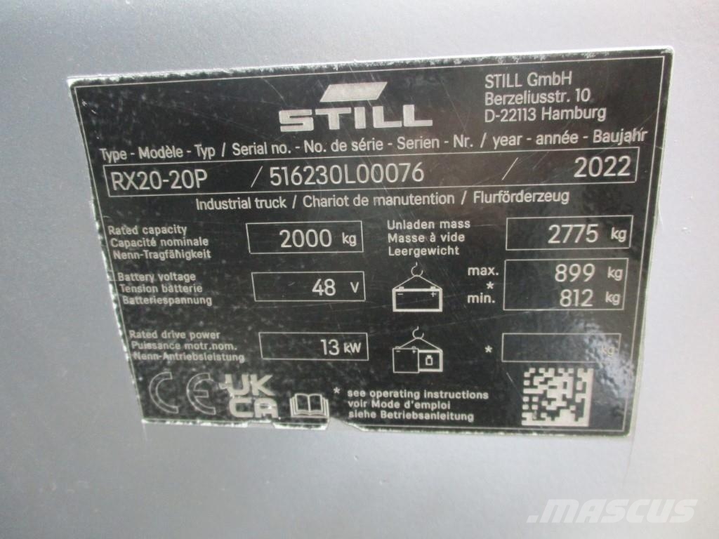 Still RX20-20P Electric forklifts