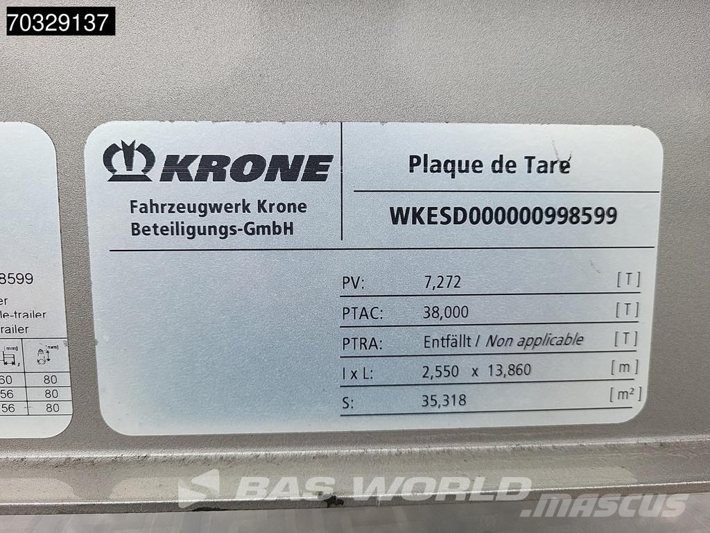 Krone SD Palletenkasten Lift Axle Curtainsiderauflieger