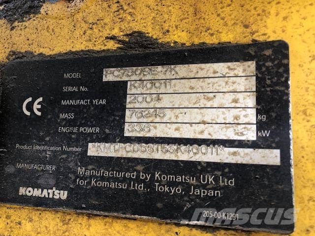 Komatsu PC 750 SE-7K Εκσκαφείς με ερπύστριες