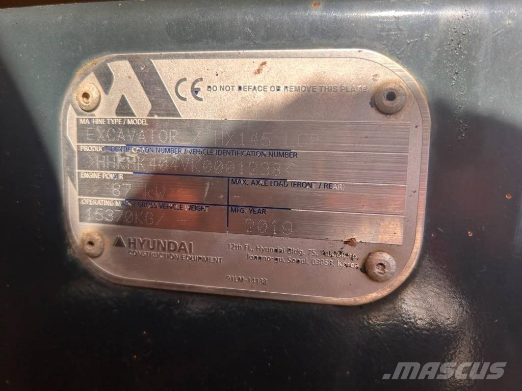 Hyundai HX 145 LCR Escavatori cingolati