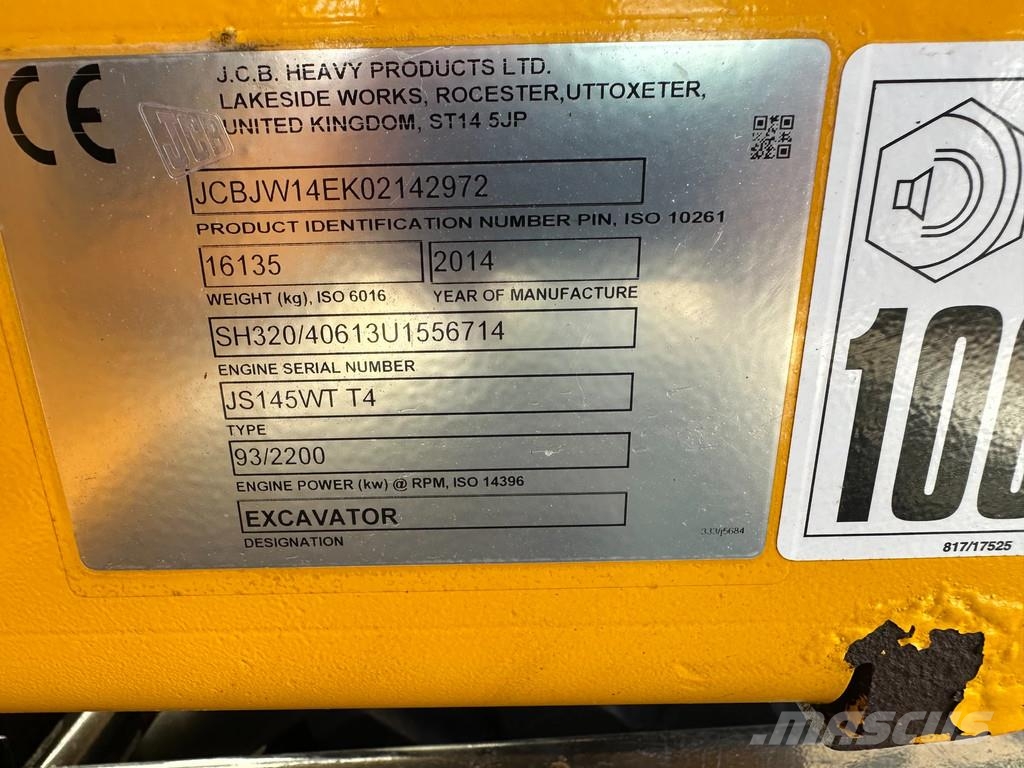 JCB JS145 JS145W Koparki kołowe