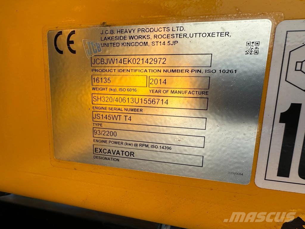 JCB JS145 JS145W Koparki kołowe