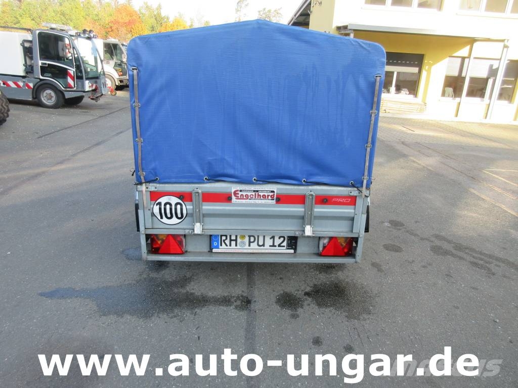 TEMARED Tema Anhänger 1.000kg Tieflader Plane gebremst 100 Причепи-платформи/бокове розвантаження