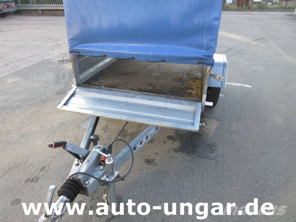 TEMARED Tema Anhänger 1.000kg Tieflader Plane gebremst 100 Причепи-платформи/бокове розвантаження