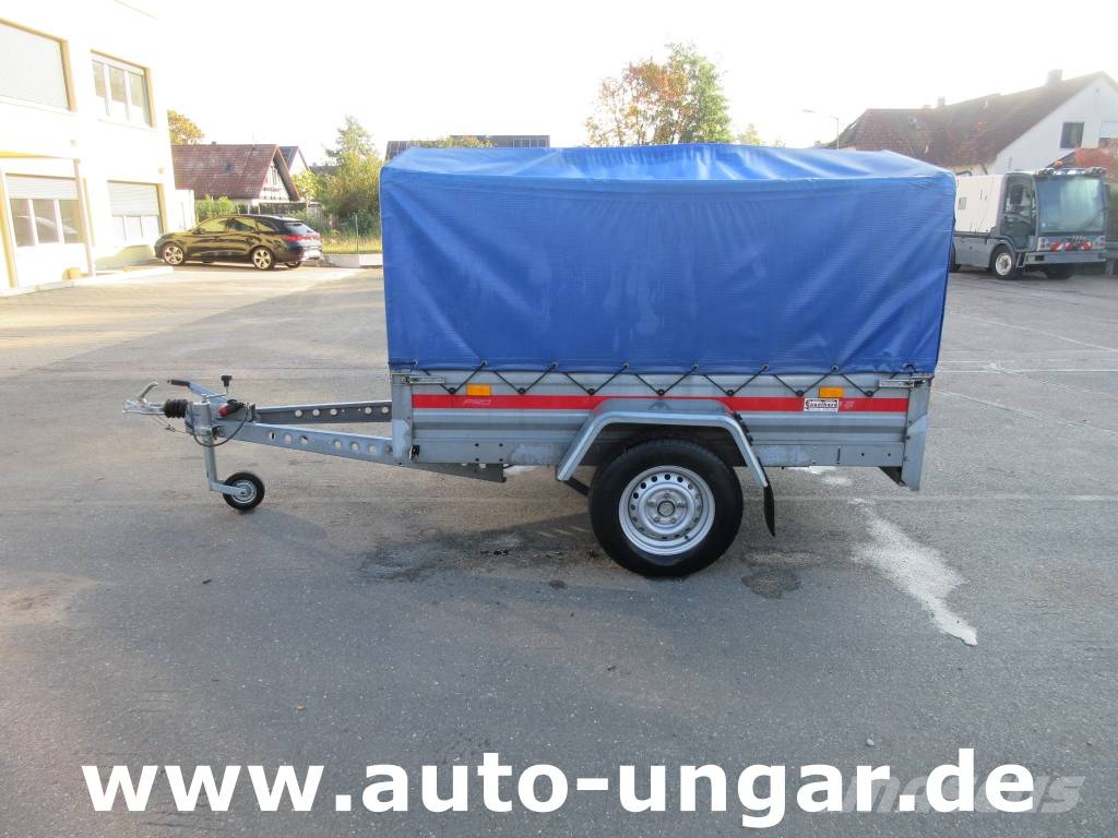 TEMARED Tema Anhänger 1.000kg Tieflader Plane gebremst 100 Причепи-платформи/бокове розвантаження