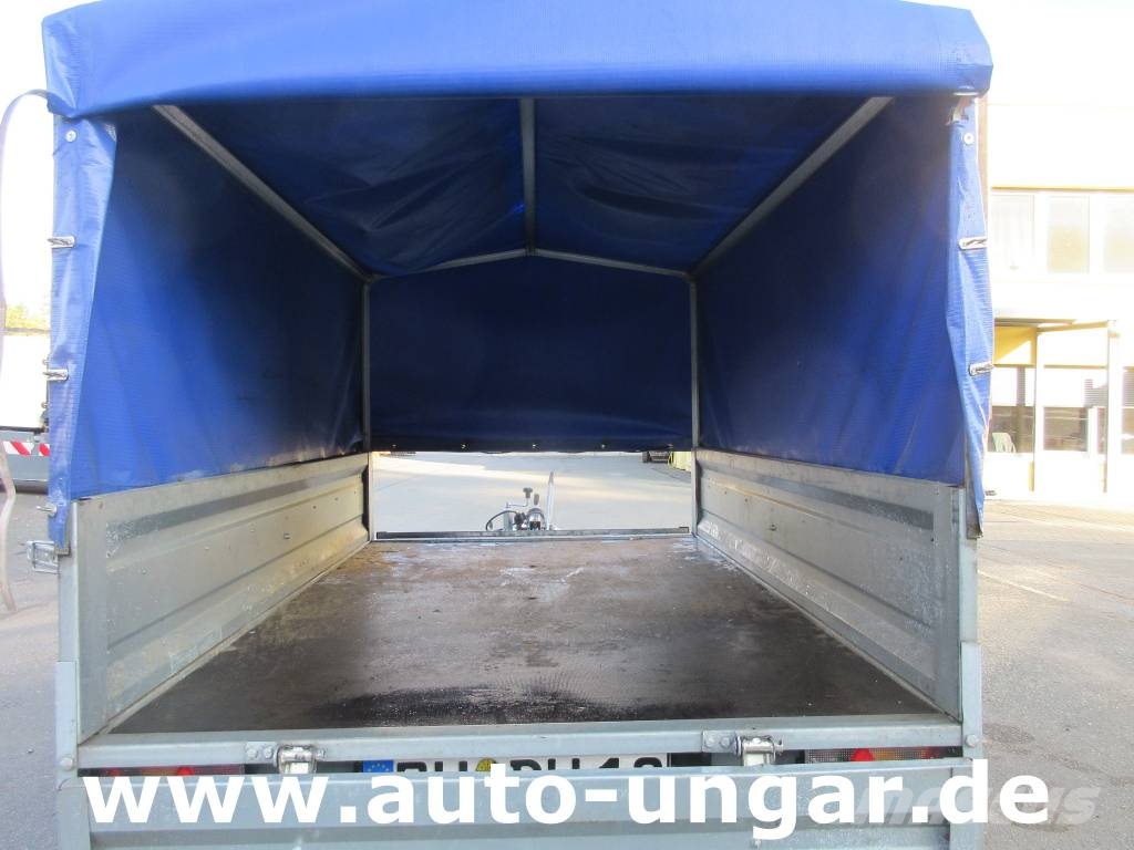 TEMARED Tema Anhänger 1.000kg Tieflader Plane gebremst 100 Причепи-платформи/бокове розвантаження