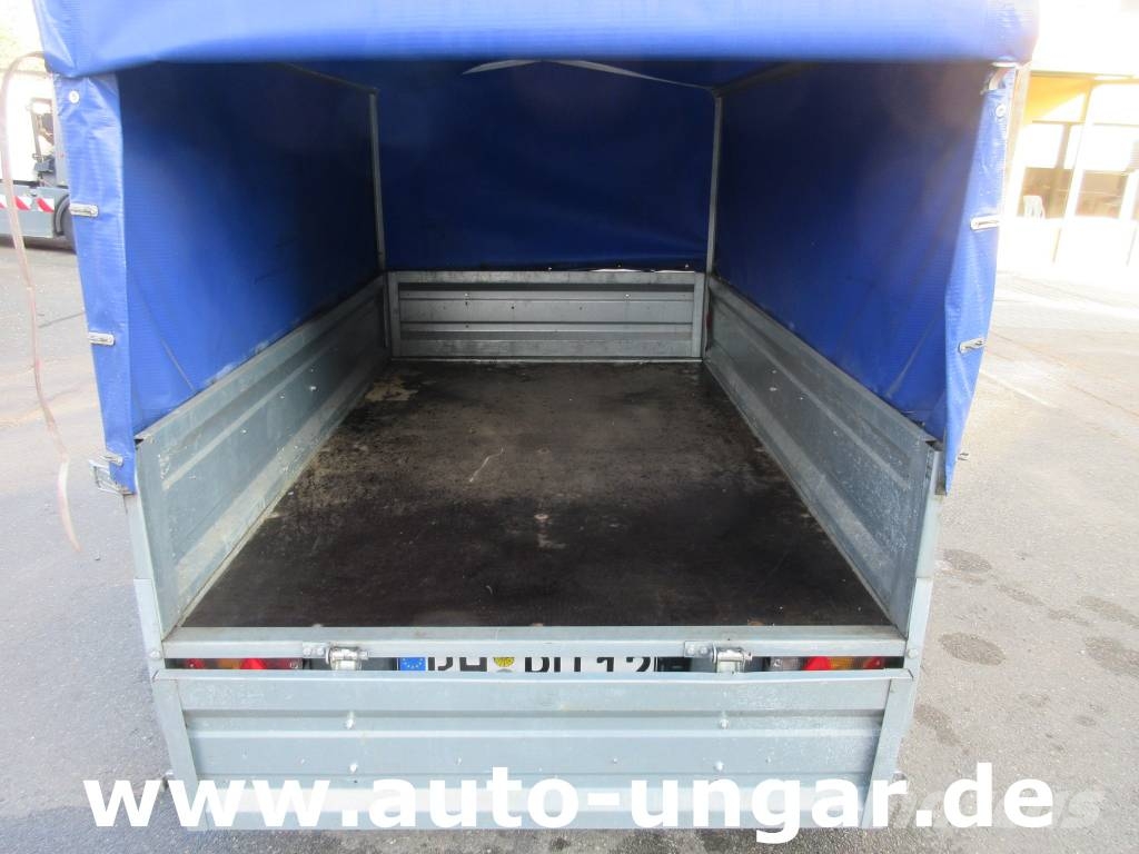 TEMARED Tema Anhänger 1.000kg Tieflader Plane gebremst 100 Причепи-платформи/бокове розвантаження