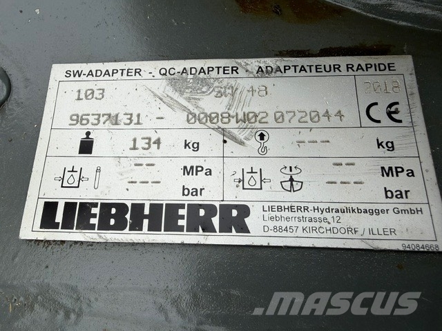 Liebherr Liebherr Rototilt QH Attache rapide pour godet