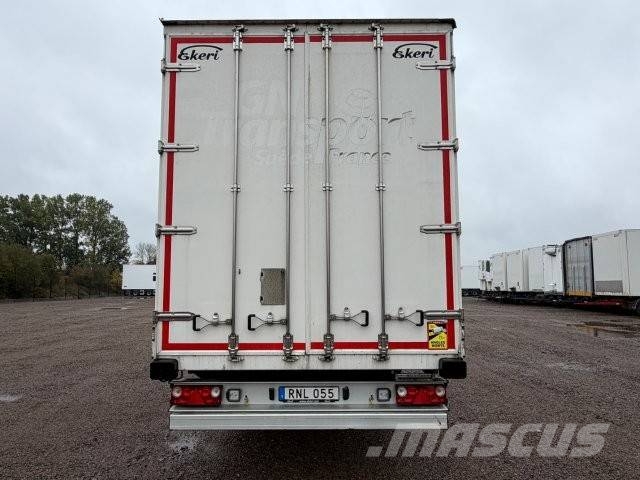 Ekeri Huckepack Skåptrailer öppningsbar sida och tak RNL055 Ημιρυμούλκες κόφα