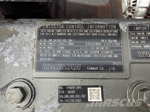Yanmar 4TNV98 USED ENGINE Двигуни