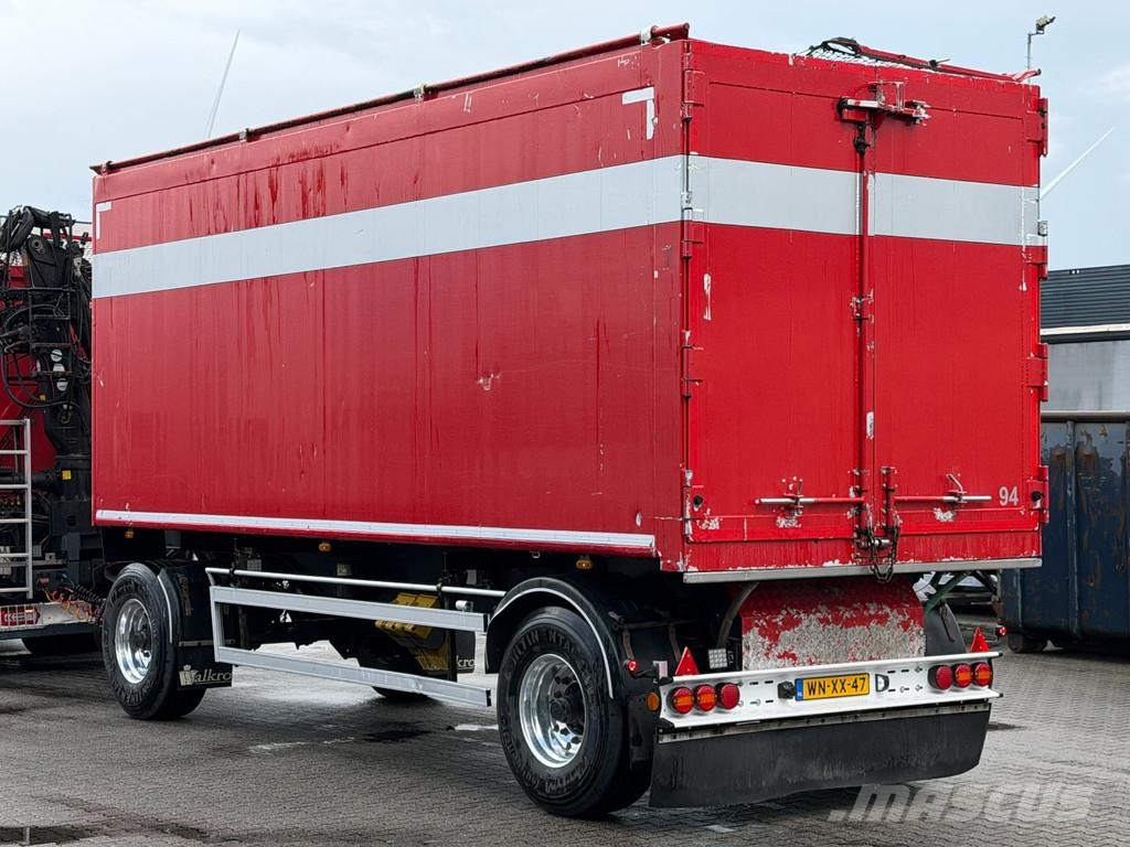Jumbo MV200.KE 38m3 Kipper Schamel Aanhangwagen *APK* Reboques basculantes