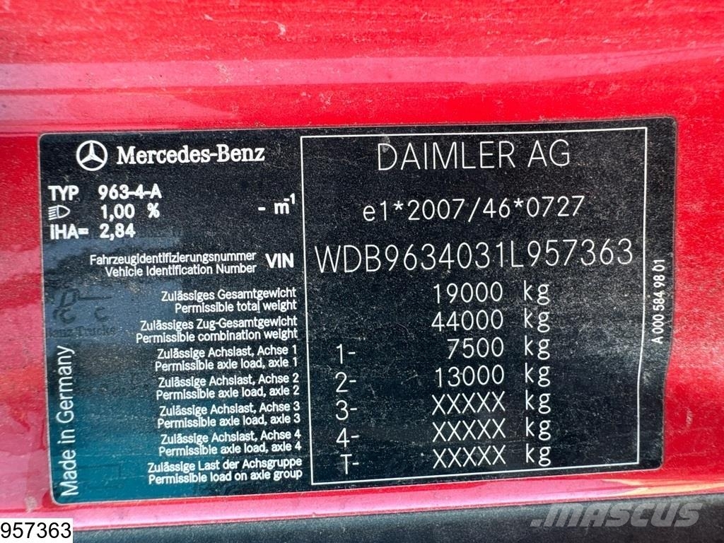 Mercedes-Benz Actros 1843 EURO 6, ADR, Retarder, PTO Prime Movers