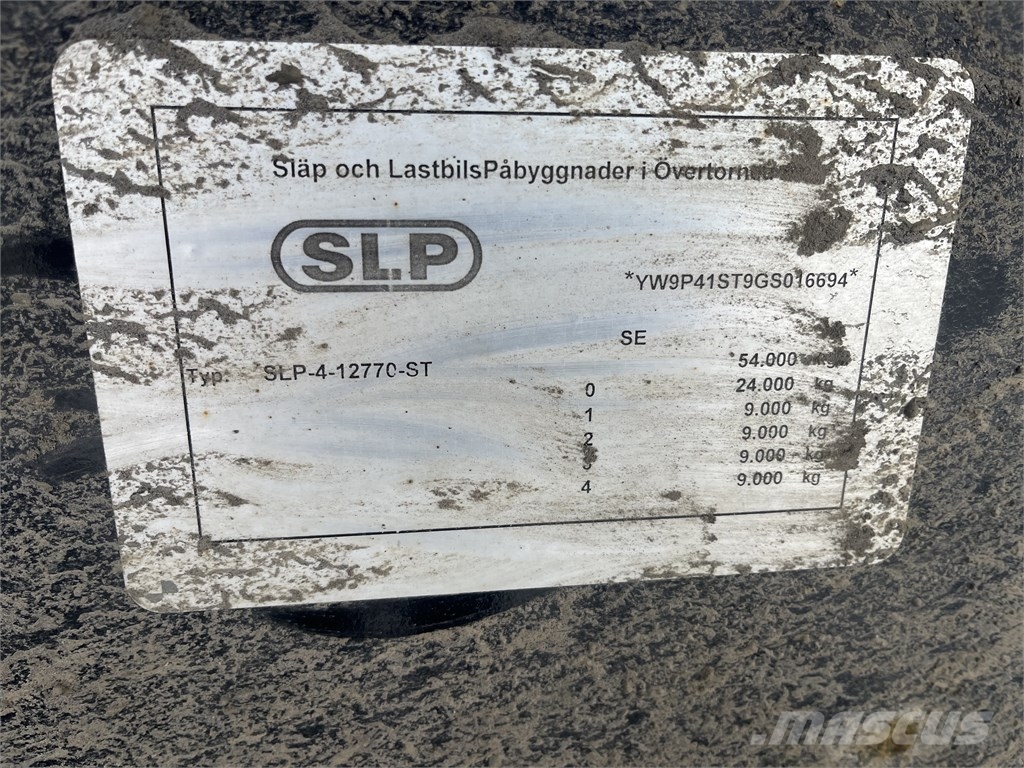 SLP 4-aks liukuteli kärry Tipper semi-trailers