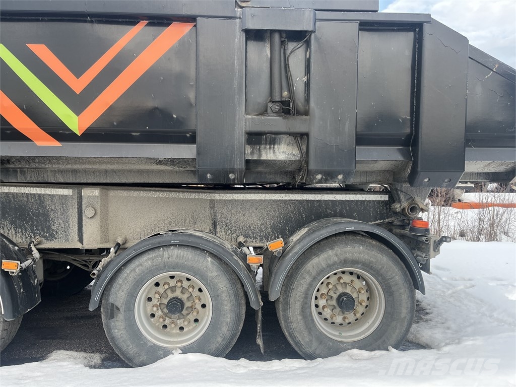 SLP 4-aks liukuteli kärry Tipper semi-trailers