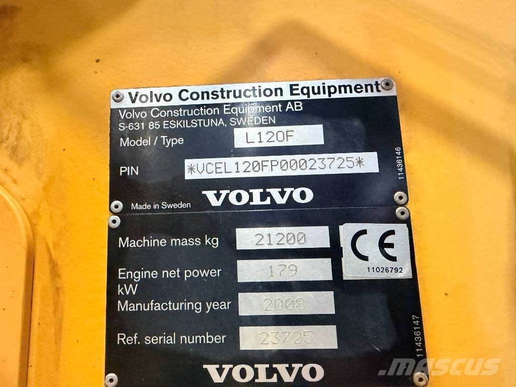 Volvo L120F Chargeuse sur pneus