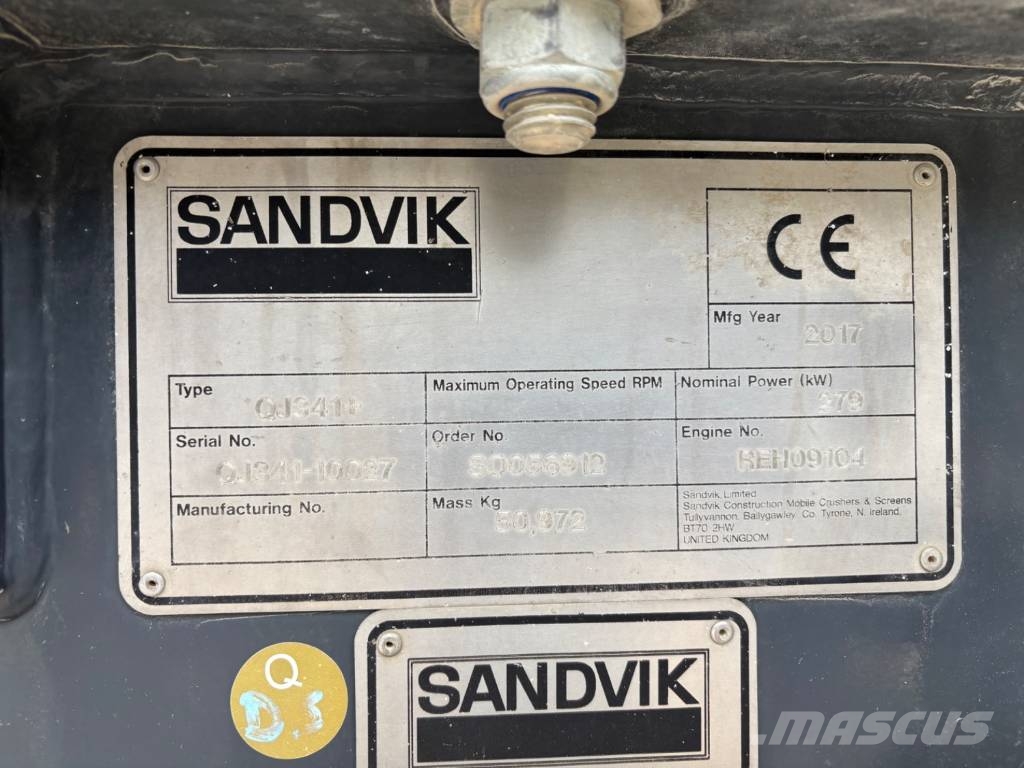 Sandvik QJ 341+ الكسارات المتنقلة