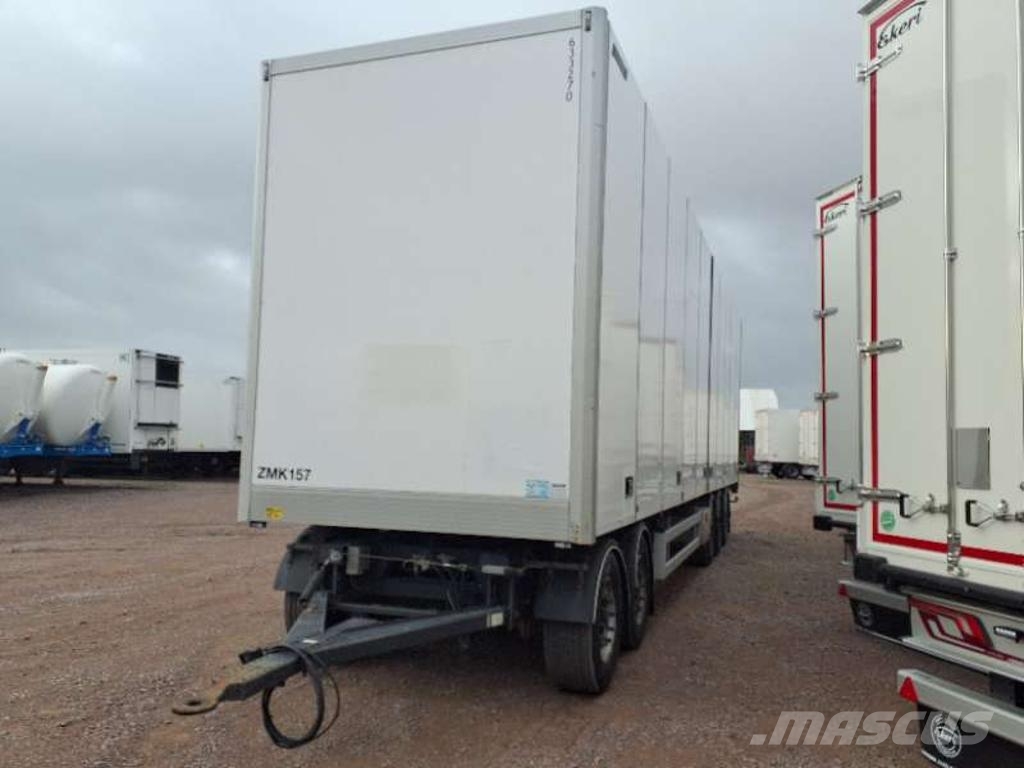 Närko AB Autokoritehdas Trailer Van Drawbar Straight مقطورات ذات هيكل صندوقي