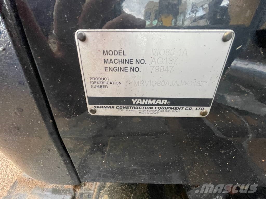 Yanmar Vio 80-1 Εκσκαφείς με ερπύστριες