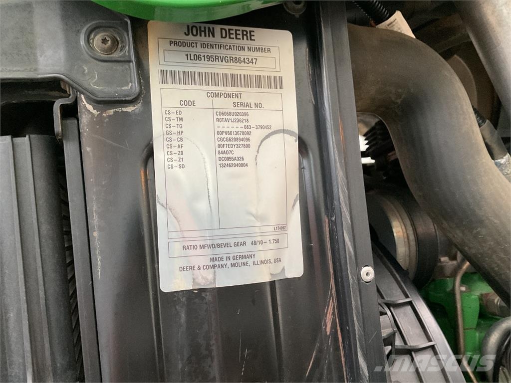 John Deere 6195R Tractores