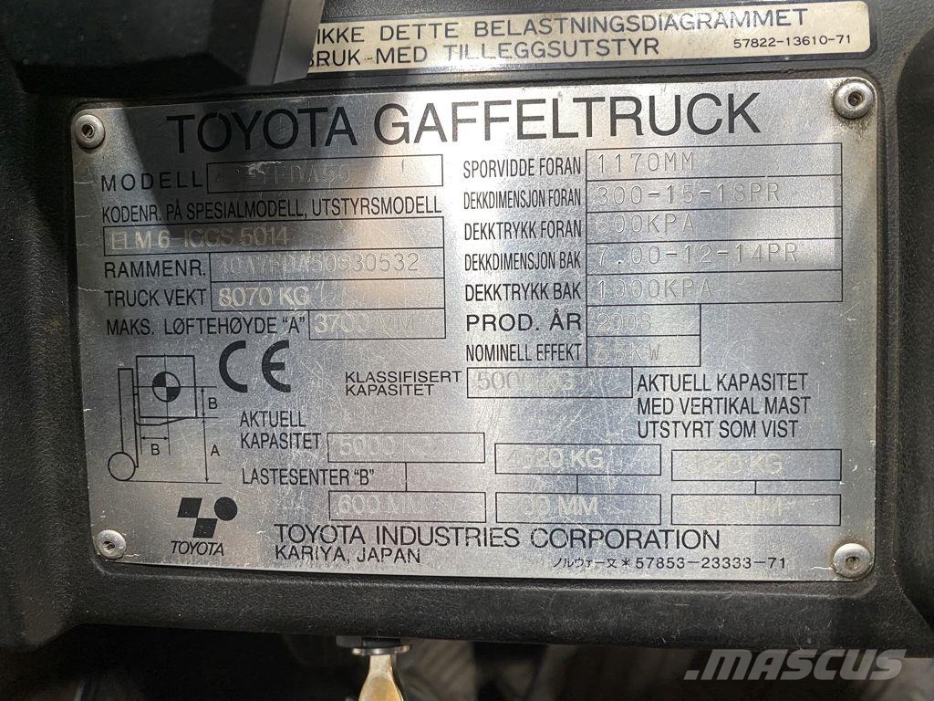 Toyota 42-7FDA50 Dieselové vozíky