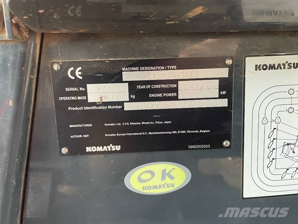 Komatsu D65 PX-18E0 Ripper Dozere Beltegående
