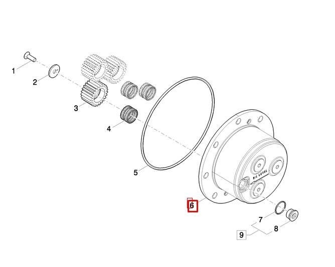 New Holland Capac butuc roata - 84249603 Transmission