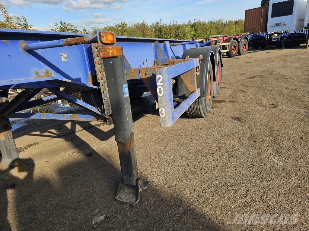  MKF Metallbau CS 20 / STEEL SUSPENSION/ ROR DRUM. Containerframe/Skiploader semi-trailers