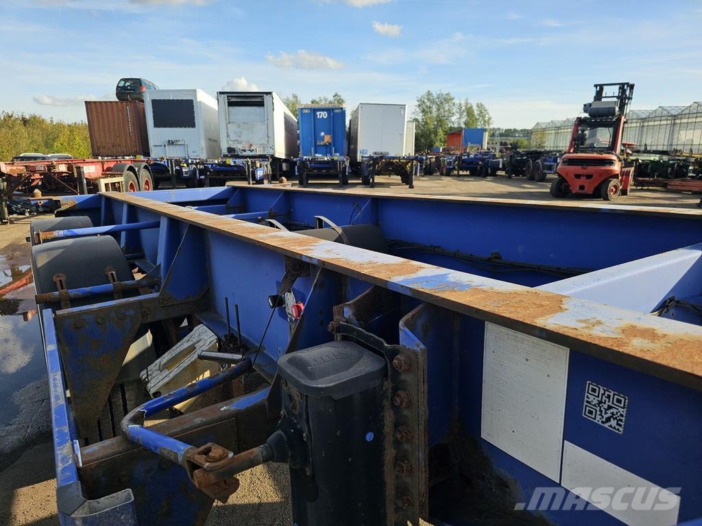  MKF Metallbau CS 20 / STEEL SUSPENSION/ ROR DRUM. Containerframe/Skiploader semi-trailers