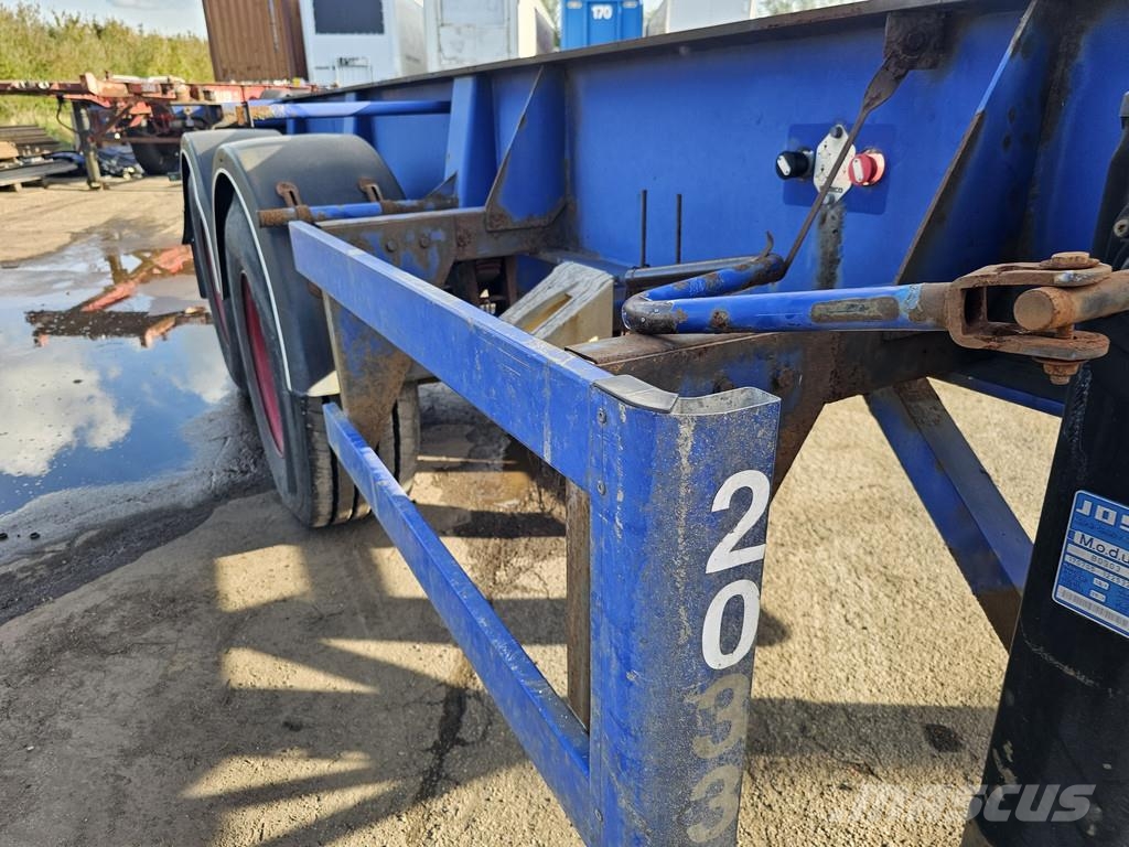  MKF Metallbau CS 20 / STEEL SUSPENSION/ ROR DRUM. Containerframe/Skiploader semi-trailers