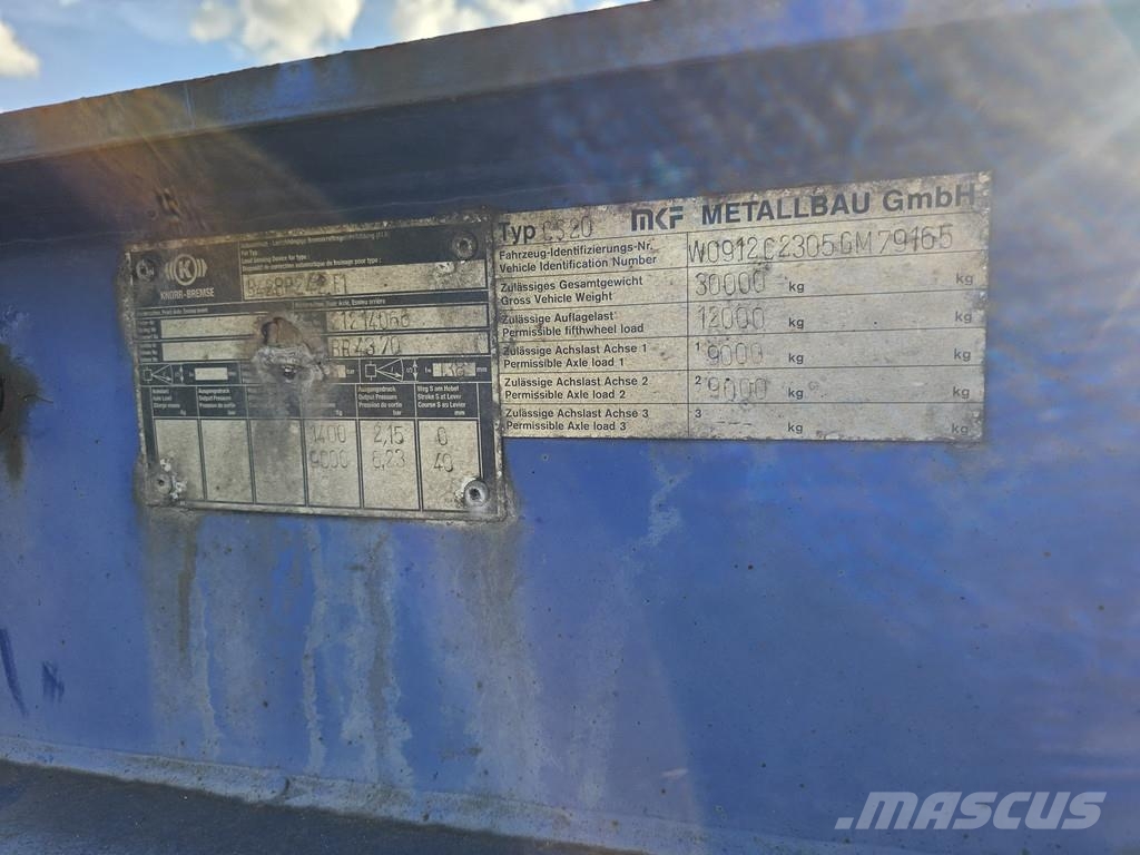  MKF Metallbau CS 20 / STEEL SUSPENSION/ ROR DRUM. Containerframe/Skiploader semi-trailers