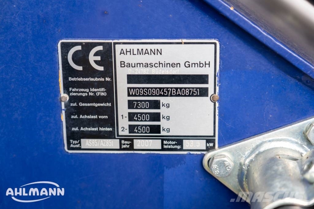 Ahlmann Zwenklader AZ 85t Cargadoras sobre ruedas