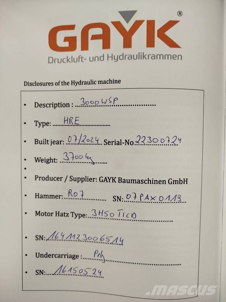 Gayk HRE3000 Dieselrammen