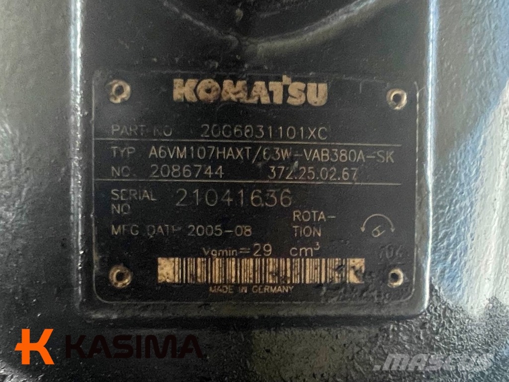 Komatsu Carraro rear axle الشاسيه والتعليق