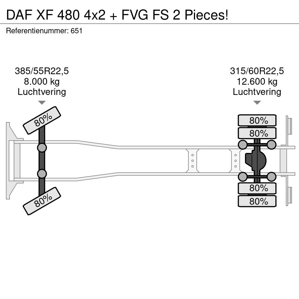 DAF XF 480 4x2 + FVG FS 2 Pieces! Oprijwagen