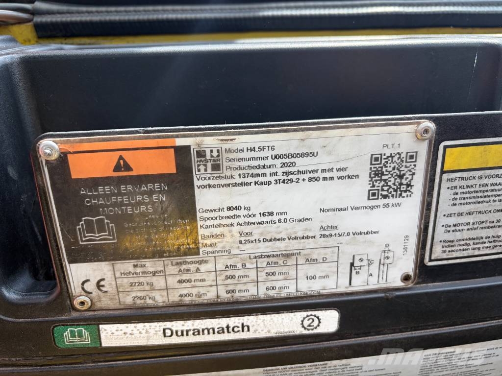 Hyster H 4.5 FT 4500kg Diesel forklifts
