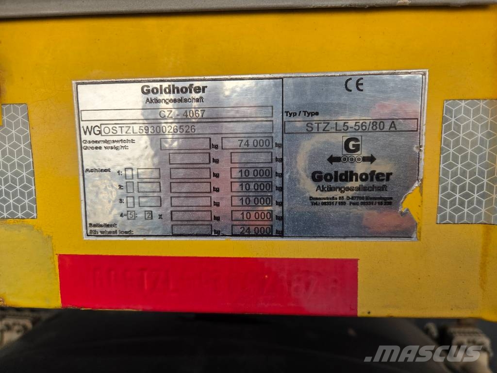 Goldhofer STZ L5 56 2 pieces 14,8m - 21,8 m Ημιρυμούλκες με χαμηλό δάπεδο