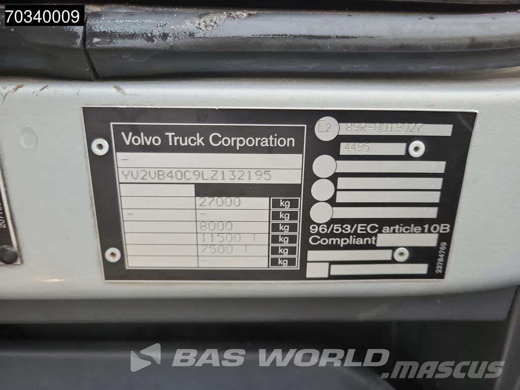 Volvo FEE 62R FE 6X2 100% electric 200kW chassis Full Ai Containertrucks met kabelsysteem