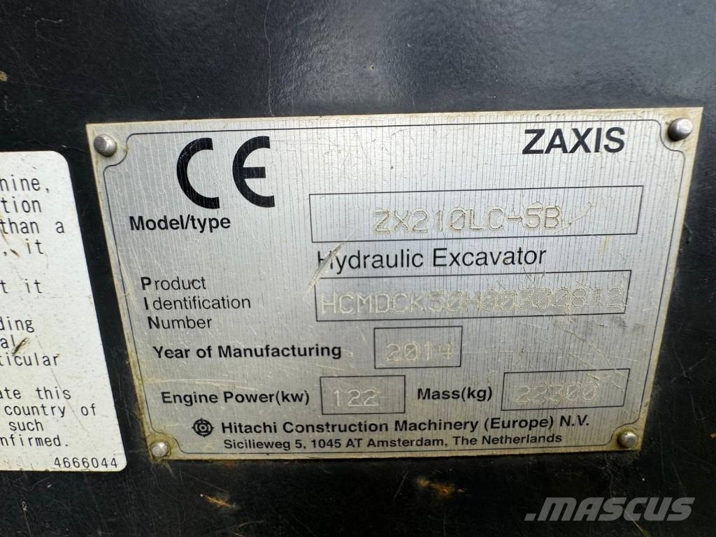 Hitachi ZX 210 LC-5 B, 2014, POMMERET, Bretagne, France - Mascus UK