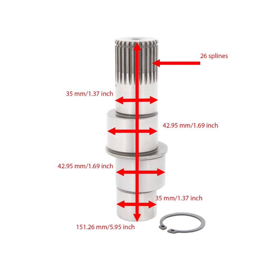 JCB Final drive gearbox shaft 26ES/151.26L 160837A1 Предаване