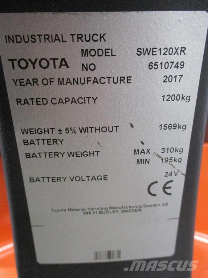 Toyota SWE120XR Electro-pallettrucks