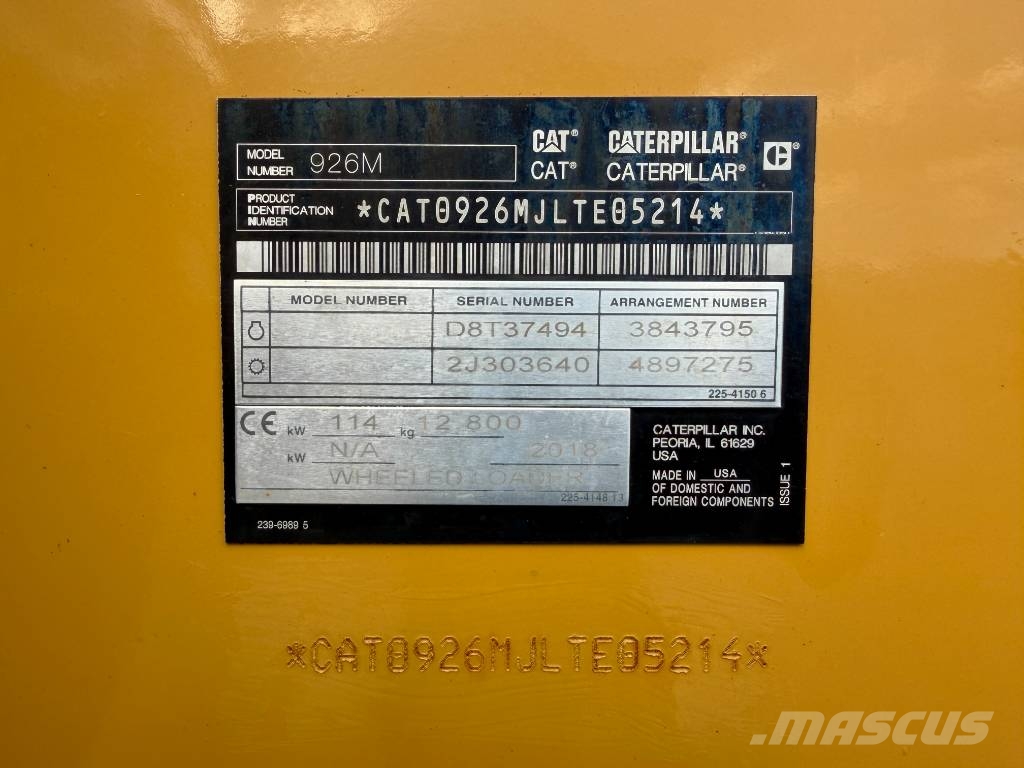 CAT 926M Wielladers