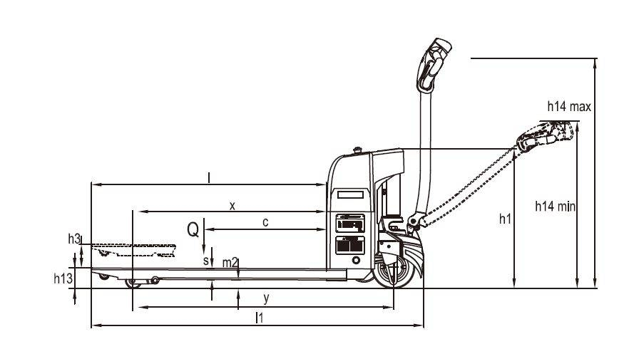 EP EPT20-15ET Hand pallet truck