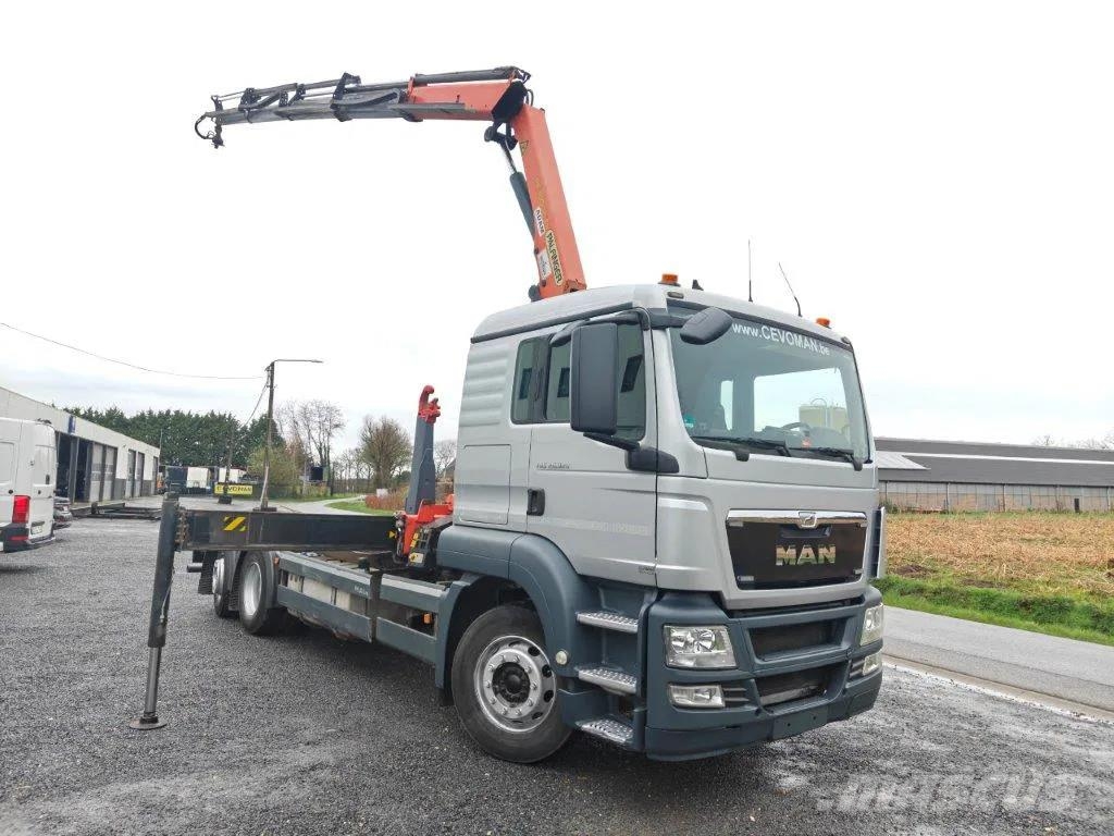 MAN TGS 26.320 !!PROMO!! Container Palift Kraan Palfin アームロール